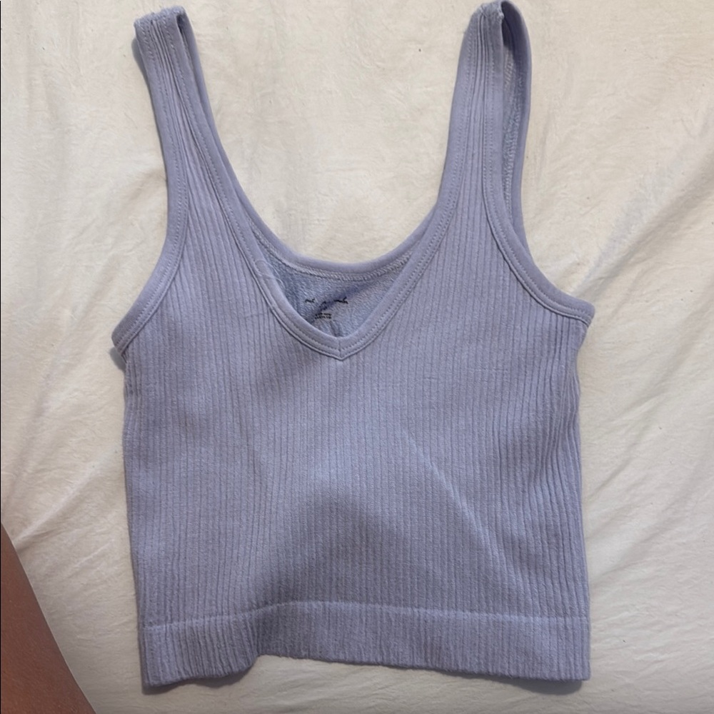 Urban Outfitters Lilac Ribbed Tank Top
